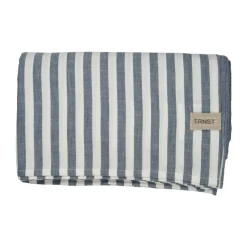 Ernst tafelkleed gestreept 145x300 cm, Blauw-wit