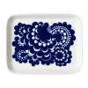 Esteri bord 15x19 cm, Blauw-wit