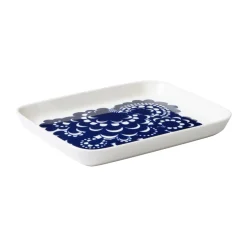 Esteri bord 15x19 cm, Blauw-wit