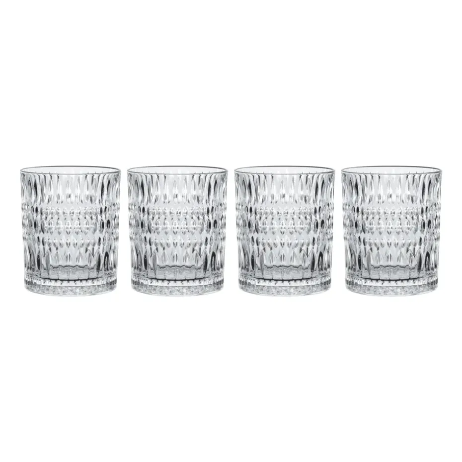 Ethno tumblerglas 29,4 cl 4-pack, Transparant