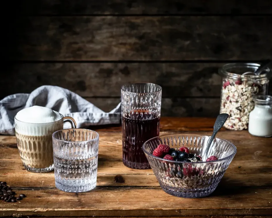 Ethno tumblerglas 29,4 cl 4-pack, Transparant