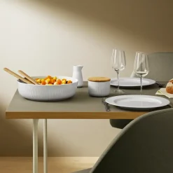 Eva Trio Legio Nova zoutpot met lepel, Wit