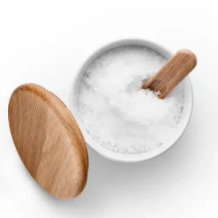 Eva Trio Legio Nova zoutpot met lepel, Wit