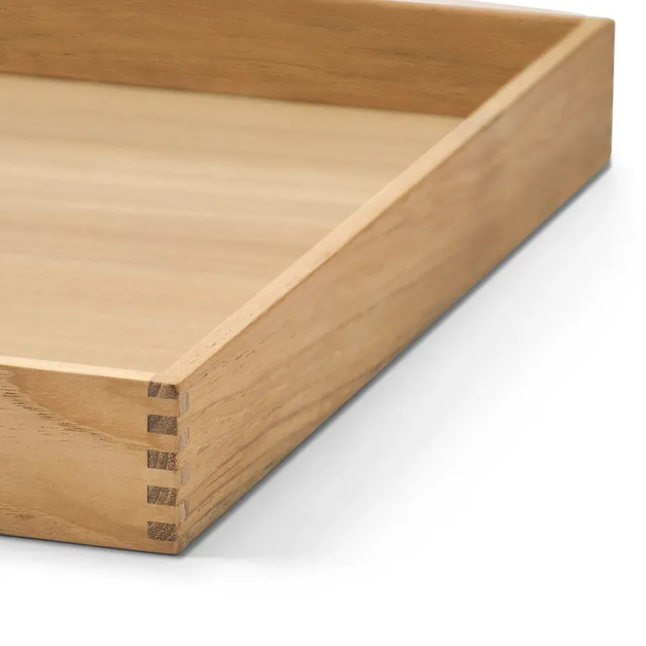 Even teakhouten dienblad square M, Nupo herbal dust