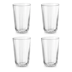 Facet drinkglas 43 cl 4-pack, Transparant