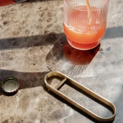 Fein flessenopener, Messing