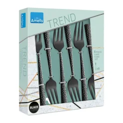 Felicity taartvorkjes 15,6 cm 6-pack, Zwart