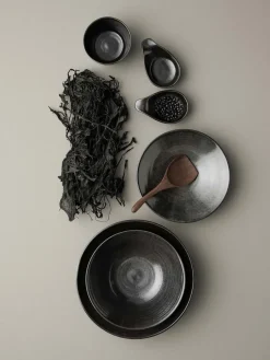 Fenix serveerschaal large Ø28,5 cm, Bruin-zwart