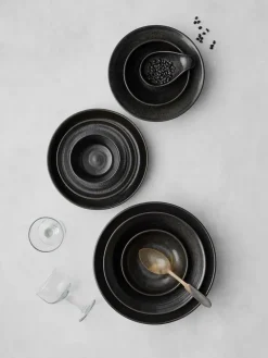 Fenix serveerschaal large Ø28,5 cm, Bruin-zwart