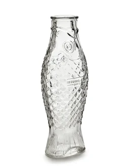 Fish & Fish glazen fles 85 cl, Transparent