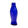 Fish & Fish glazen fles 85 cl, Cobalt blue
