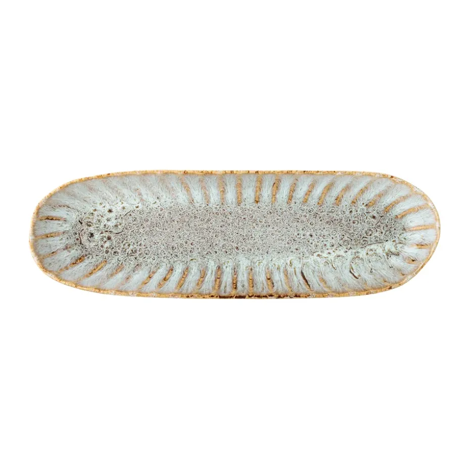 Fleur serveerschaal 12x37,5 cm, Natuur