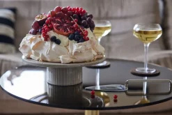 Flora taartschaal Ø25,5 cm, Beige