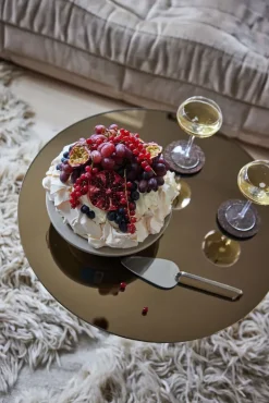 Flora taartschaal Ø25,5 cm, Beige