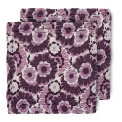 Floral katoenen servet 30x30 cm 2-pack, Burgundy
