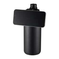 Flory waterfles dubbelwandig mobielmagnet 0,9 L, Zwart-grijs