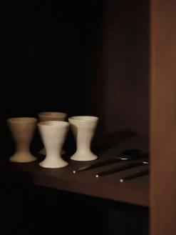 Flow eierdop 2-pack, Off-white speckle