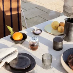 Flow jampot met lepel, Zwart