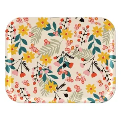 Flower dienblad 28x36 cm, Pink