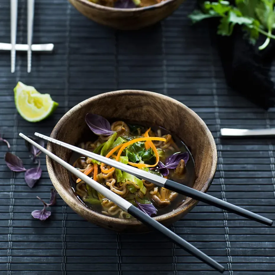 Focus de Luxe chopsticks 4+2, roestvrij staal