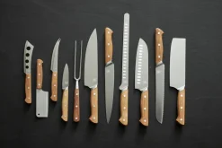 Foresta kaasmessenset 3-delig, Eikenhout-roestvrij staal