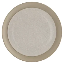 Fossil bord Ø26 cm, Beige