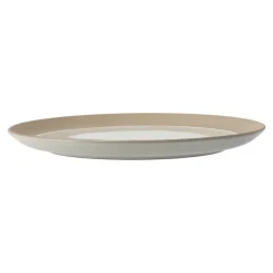 Fossil bord Ø26 cm, Beige