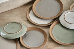 Fossil bord Ø26 cm, Beige