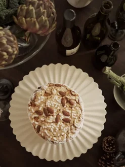 Fountain taartschotel Ø31 cm, Off white