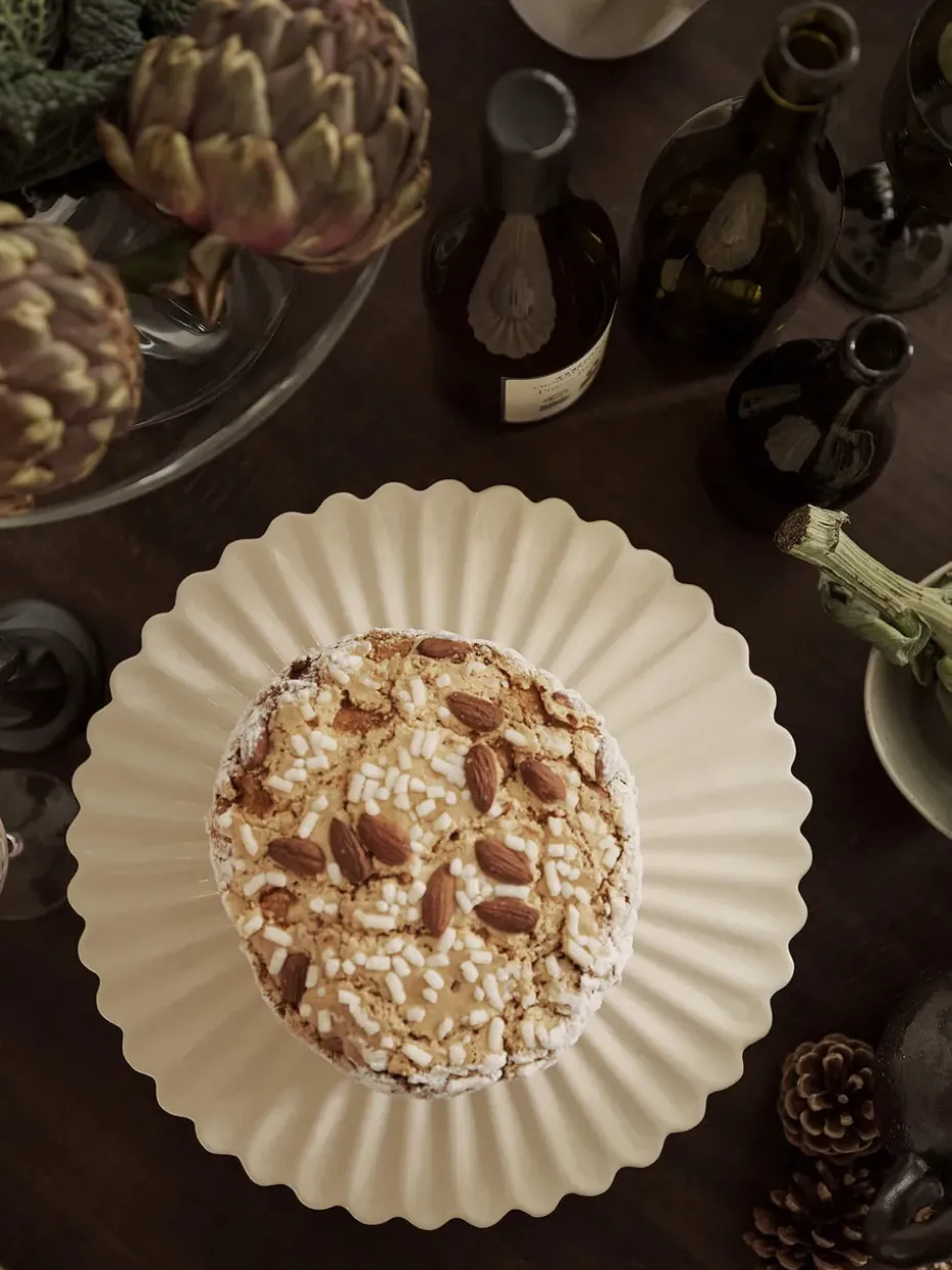 Fountain taartschotel Ø31 cm, Off white