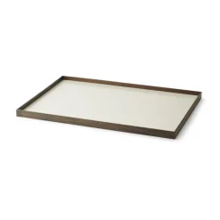 Frame dienblad large 35,5x50,6 cm, Gerookt eikenhout-beige