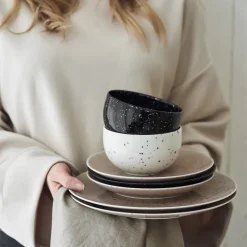 Freckle bord Ø26 cm, Beige