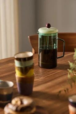 French Press Brewer cafetière 1 liter, Aqua