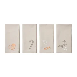 Fryd stoffen servet 45x45 cm 4-delig, Light warm grey-beige