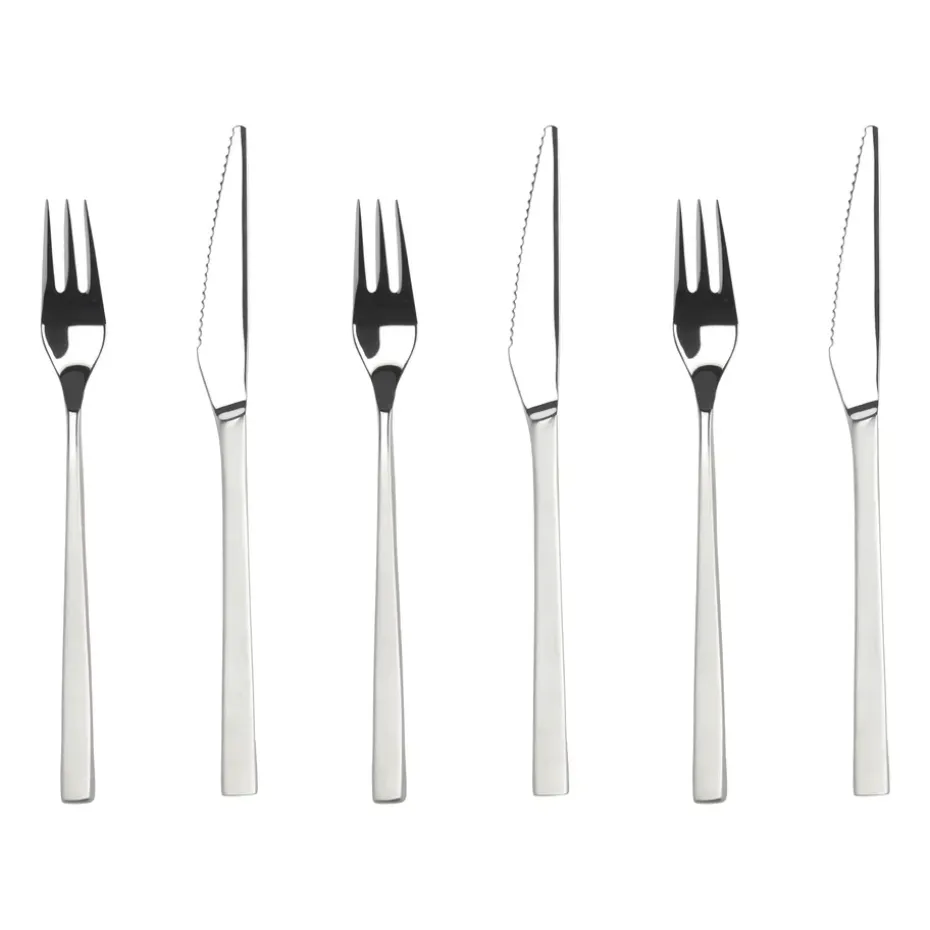 Fuga grillbestekset 12-delig, Roestvrij staal