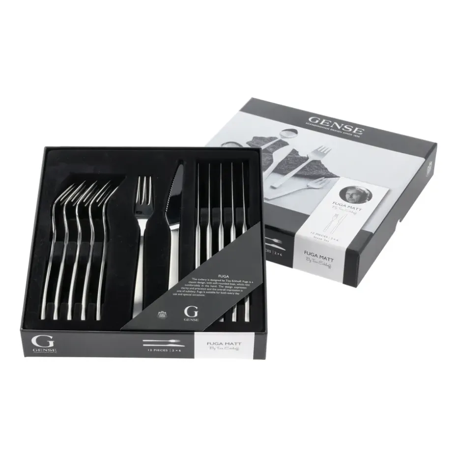 Fuga grillbestekset 12-delig, Roestvrij staal