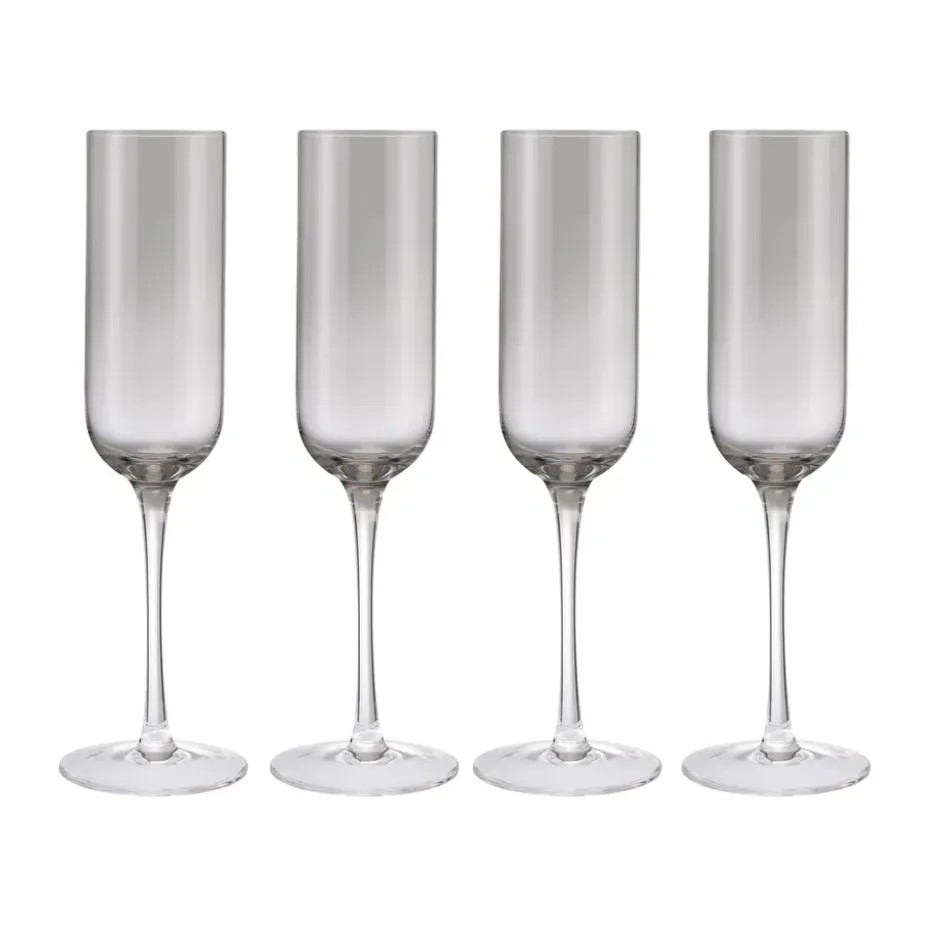 Fuumi champagneglas 22 cl 4-pack, Smoke-klaar
