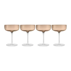 Fuumi champagneglas Coupe 28 cl 4-pack, Coffee-Klaar