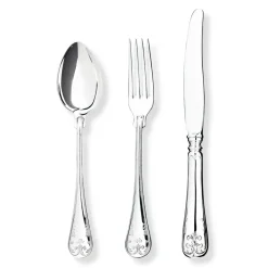 Gammal Fransk dinermes verzilverd, 23,1 cm