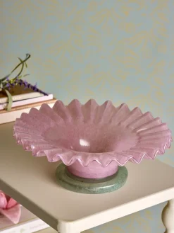 Garnet decoratieschaal Ø29 cm, Roos