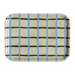 Geruite dienblad 20x27 cm, Pistage