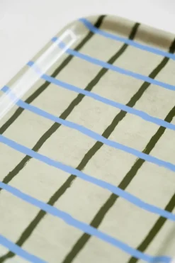 Geruite dienblad 20x27 cm, Pistage