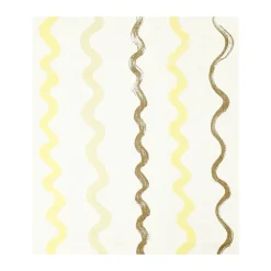 Gestreept tafelkleed 149x250 cm, White-yellow