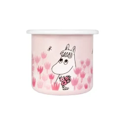 Girls emaillen mok 25 cl, Roze