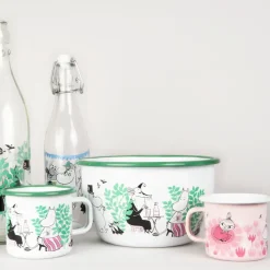 Girls emaillen mok 25 cl, Roze