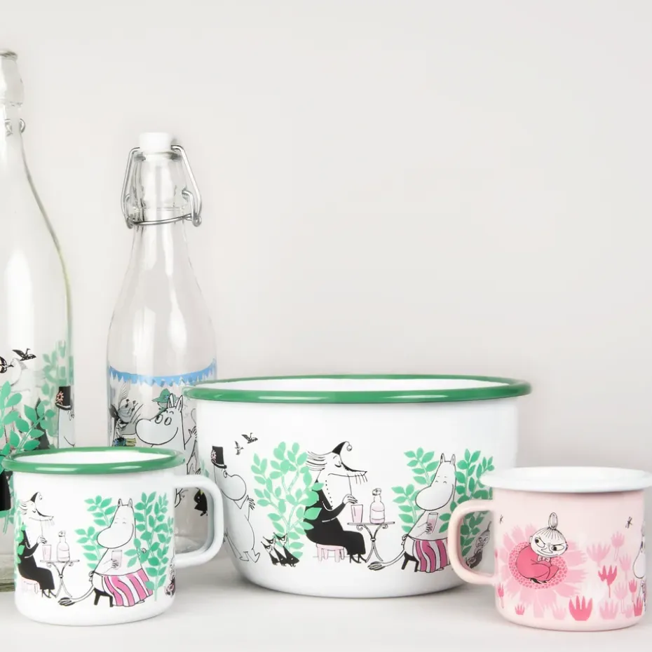 Girls emaillen mok 25 cl, Roze