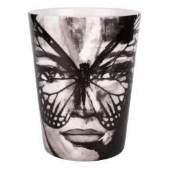 Golden Butterfly mok 35 cl, Black-white