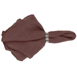 Gracie linnen servetten, aubergine