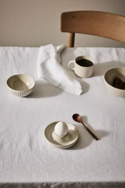 Granada eierdop Ø12 cm, Creme wit-beige