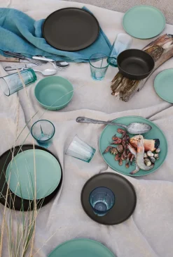 Grand Cru Take melamine bord Ø26 cm 2-pack, Mistgroen